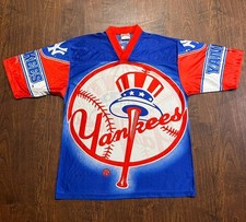 Maglia MLB vintage noce moscata New York Yankees 1995 stampa all overprint M