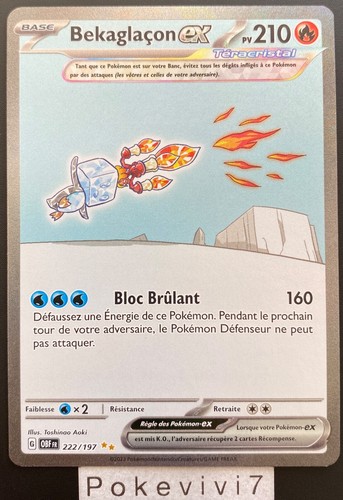Carte pokemon bekaglacon - pokemon,