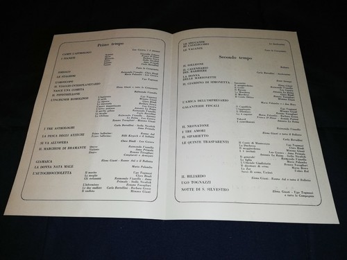 Programma teatrale teatro - programma,
