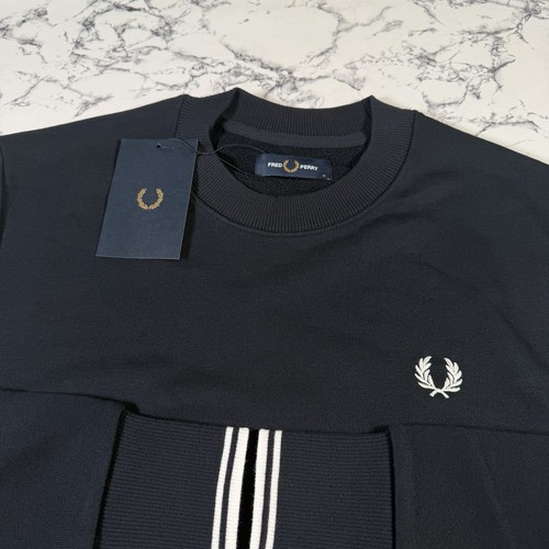 Fred perry felpa uomo navy - uomo,