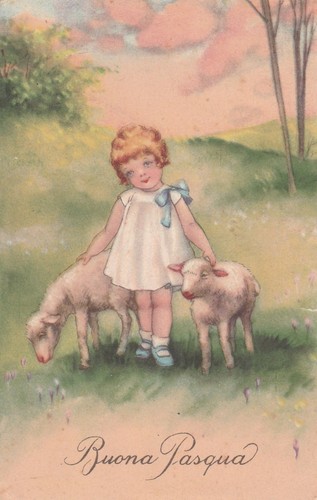 Cartolina buona pasqua 1940 - buona,