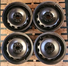 SET 4 CERCHI IN FERRO DA 15" PER FORD TRANSIT TOURNEO CONNECT FOCUS CMAX 5 FORI