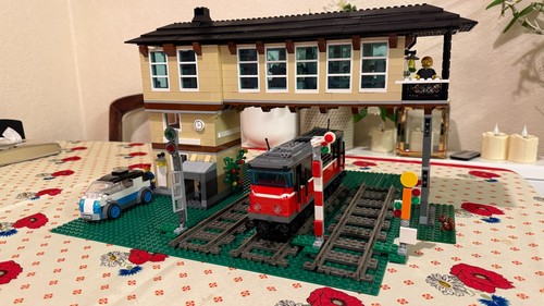 Lego scatola segnaletica treno