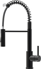 Black kitchen sink faucet