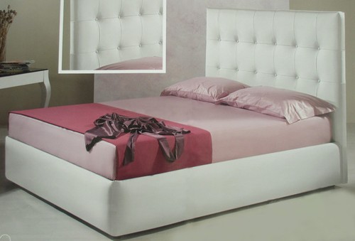 Letto imbottito matr - letto, matr.