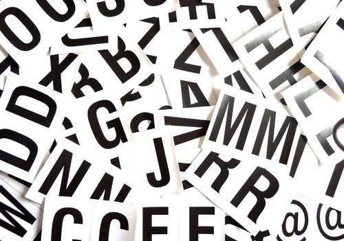 Lettere numeri adesivi - lettere,