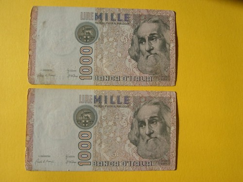Banconote1000 lire verdi - banconote1000,