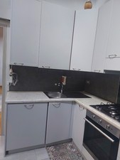 Cucina Angolare 200x180cm  Componibile Incasso - Grigia Con Elettrodomestici