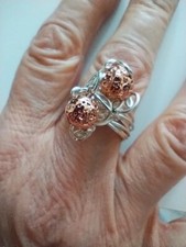  Anello donna argento e perla