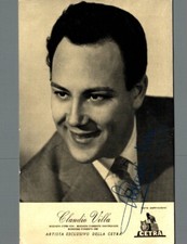 Personaggi Famosi Claudio Villa autografo F. Grande non spedita