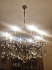 LAMPADARIO IN CRISTALLO GOCCIA