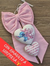 Fiocco Nascita Stitch & Angel