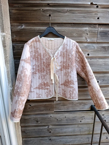 Veste matelassée beige - veste,