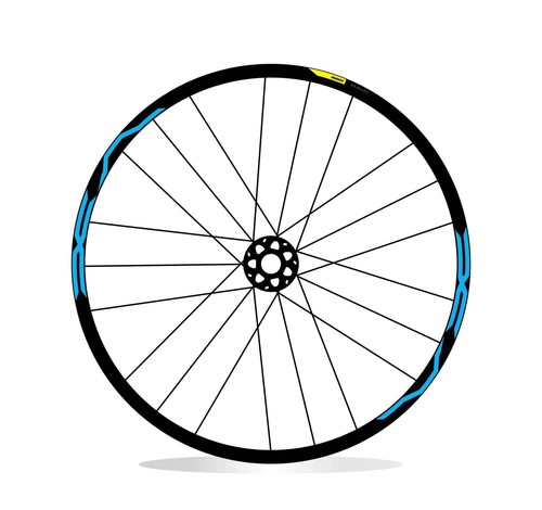 Kit adesivi cerchi bici mtb - adesivi,