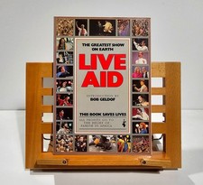 LIVE AID - THE GREATEST SHOW ON EARTH- BOOK FIRST PRESS -  GREAT BRITAIN 1985