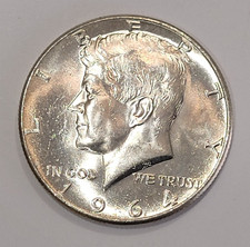 1964 USA Half dollar Kennedy FDC stupenda moneta  argento qFDC/FDC america 1/2 $