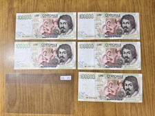 LOTTO 5 BANCONOTE LIRE 100000