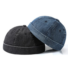 Berretto Senza Visiera Cappello Uomo in Cotone Regolabile Vintage Streetwear