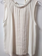 Blusa donna elegante ZARA Seta Colore Avorio. Taglia S.