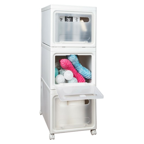 Carrello cassetti plastica - carrello, 3