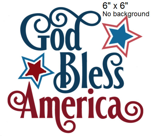 Adesivo decalcomania god bless - adesivo,