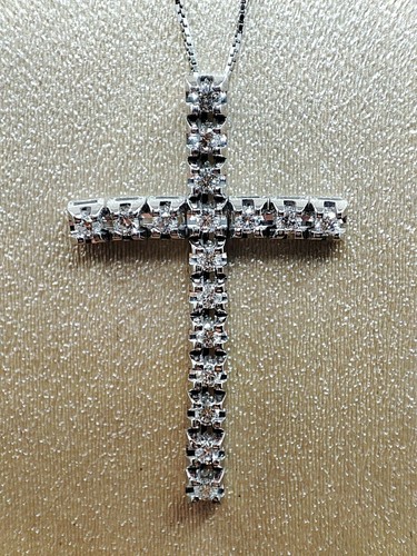 Collana croce maglia - collana,