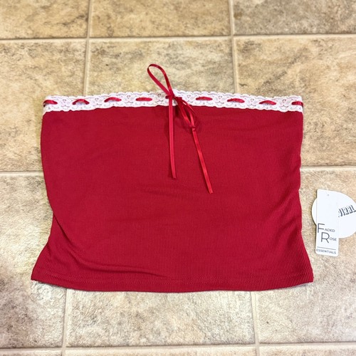 Top tubino rosso - , a