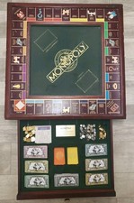 Tavola Monopoly Deluxe Cherrywood Edizione da Collezione Vintage 1991 RARA