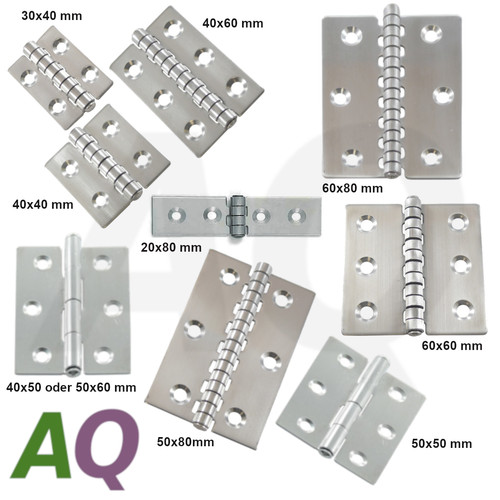 Cerniere acciaio inox v2a - inox, a2