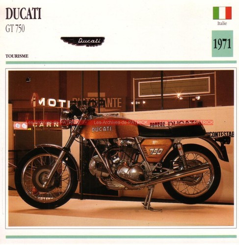 Ducati 750 1971 fiche - gt,