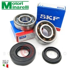KIT CUSCINETTI + PARAOLI ALBERO MOTORE MINARELLI 2T BOOSTER SR SCARABEO F10 SKF