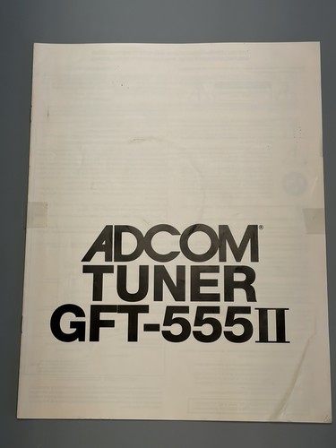 Sintonizzatore adcom gft 555ii - sintonizzatore, gft-555ii
