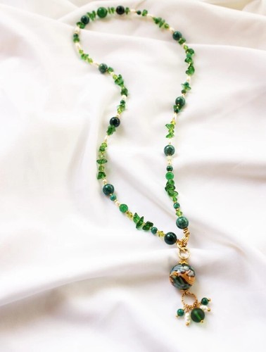 Collana estiva pietre dure - collana,