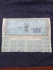 REGNO D’ITALIA DEBITO 5% UNIFICATO CITTÀ DI NAPOLI.