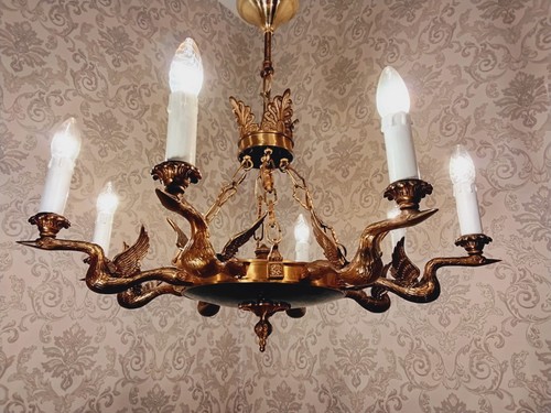 Antico raro lampadario - antico,