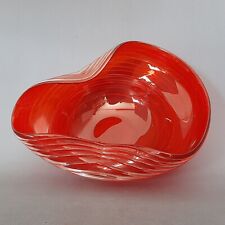 Centrotavola Vetro Murano Rosso Archimede Seguso Spirale Modernariato 1960