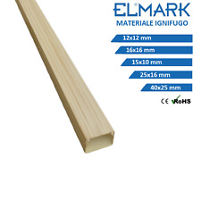 2m Canalina per cavi elettrici plastica passacavi coprifili legno chiaro abete