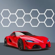 Luci Garage LED Hexagon 11 Griglia Esagoni Illuminazione LED Dettaglio Auto