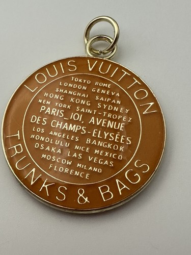 Louis vuitton orange tan key - louis, orange/tan