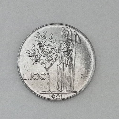 Moneta 100 lire - minerva, 1981