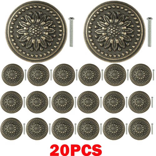 20x pomelli retrò bronzo