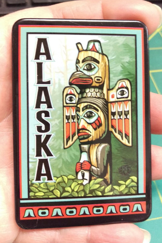 Calamita alaska totem colorato - alaska,