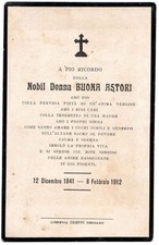 santino mortuario "Nobil Donna