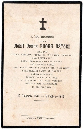 Santino mortuario nobil donna - santino,