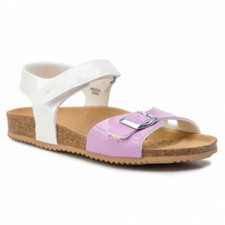 SCARPE SANDALO SANDALI BIMBA GEOX ADRIEL J028MC 000HH C0761 PELLE ORIGINALE PE