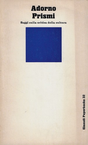 Adorno theodor prismi - adorno,,