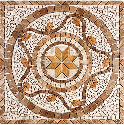 Rosone mosaico marmo - mosaico, x
