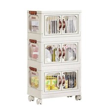 SCATOLA PORTAOGGETTI CONTENITORI SALVA SPAZIO CON COPERCHIO E RUOTE ARREDO CASA