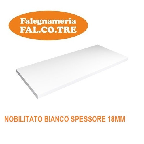 Ripiano nobilitato bianco - ripiano, in