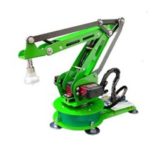 Braccio Robotico Verde 3DOF Braccio Meccanico Assemblato con Pompa Aria Kit Pinza #W1